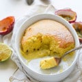 Passion fruit pudding cake