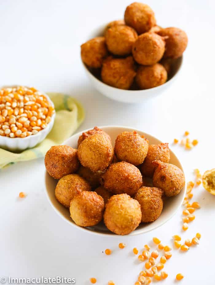 Insanely good and freshly fried Accra banana fritters made with bananas, flour, and cornmeal