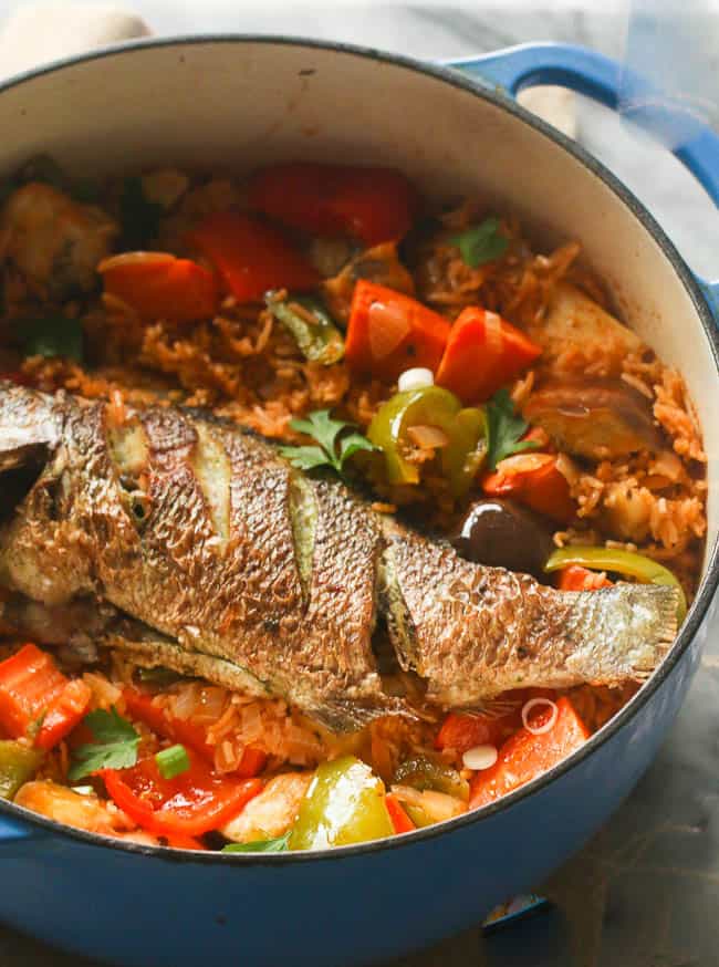 Thieboudienne /ceebu jen (Poisson au riz)