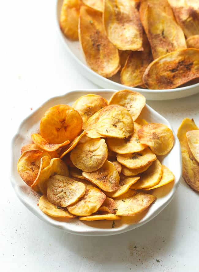 Baked Plantain Chips