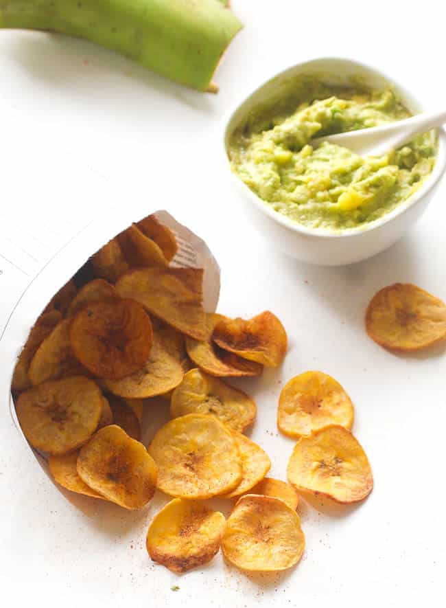 Baked Plantain Chips