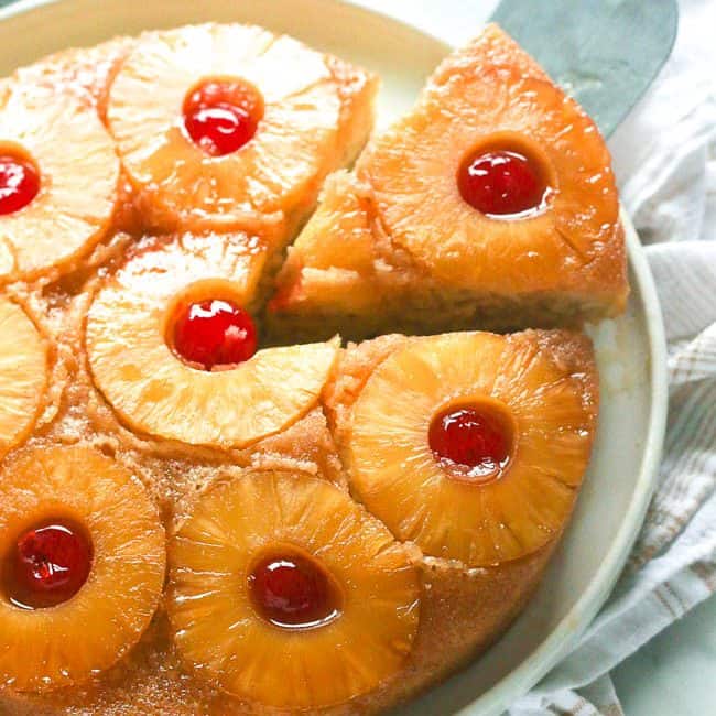 Pineapple upside down cake