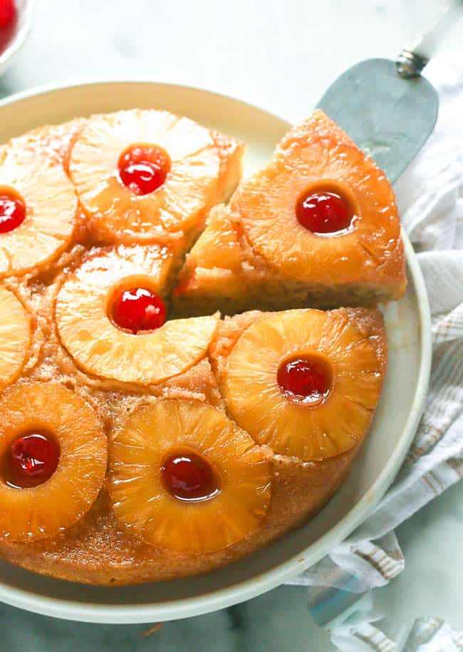 Pineapple upside down cake