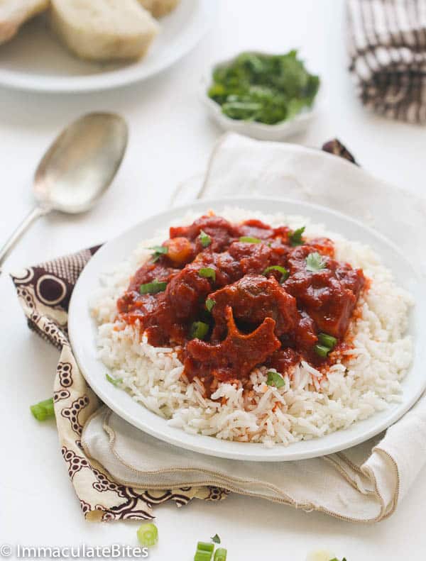 African Spicy oxtail stew