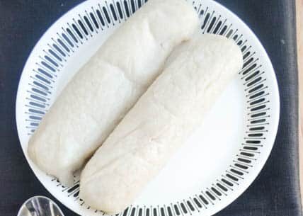 Kwacoco with mbanga or palm nut soup
