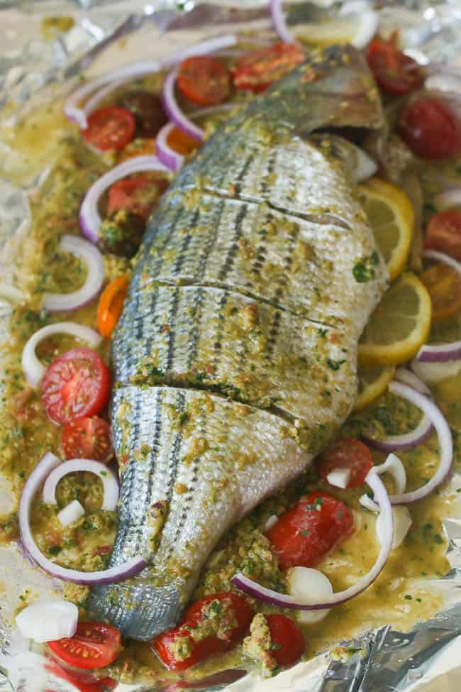 Whole Roast Seabass