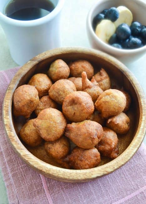 Whole Wheat Accra Bananas (Deep Fried Bananas Fritters)