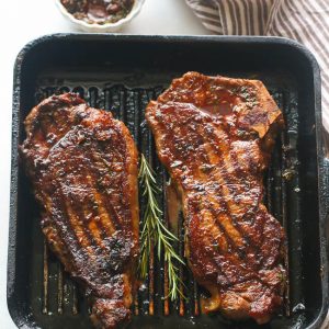 Spicy Grilled New York Steak