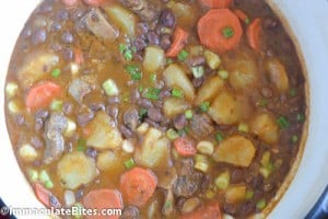 Oxtail Bean Potato Stew - Immaculate Bites