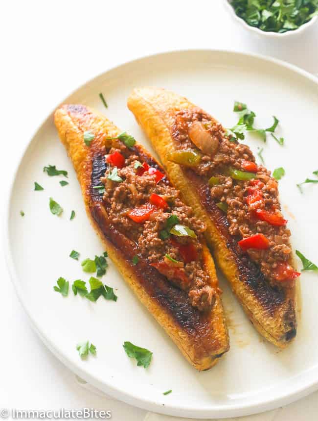 Stuffed Baked Plantains