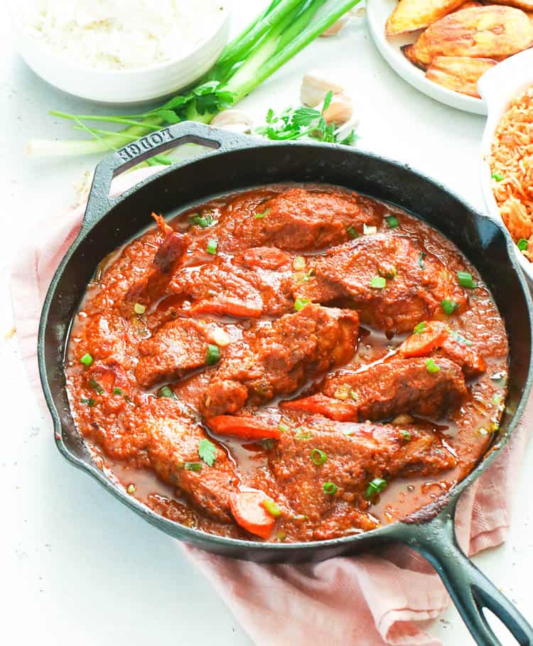 Chicken Stew (African-style) freshly cooked and ridiculously delicious