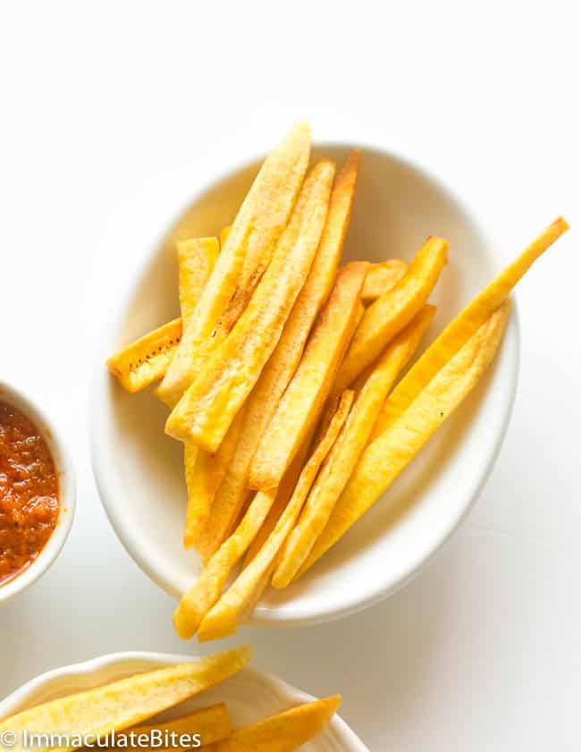 African Fried Chicken and plantain Fries