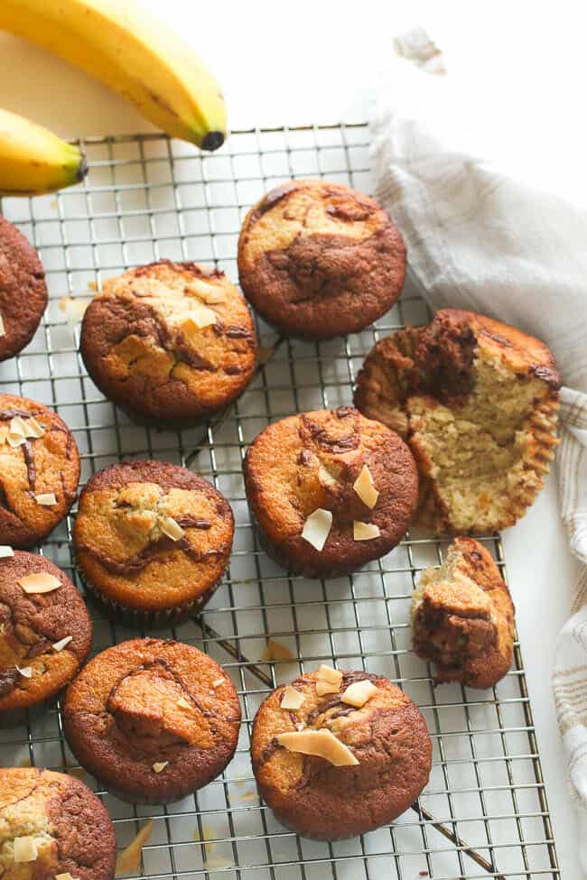 Banana Chocolate Coconut Muffin