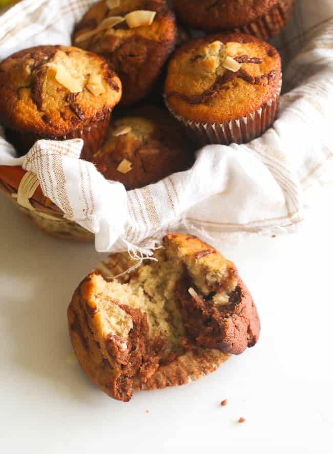 Banana Chocolate Coconut Muffin