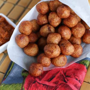 A basket full of accra cassava for insanely comforting African food