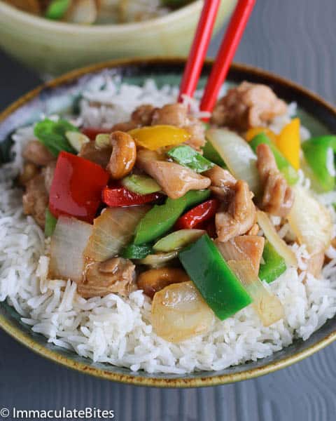 Diving into ridiculously delicious Asian cashew chicken