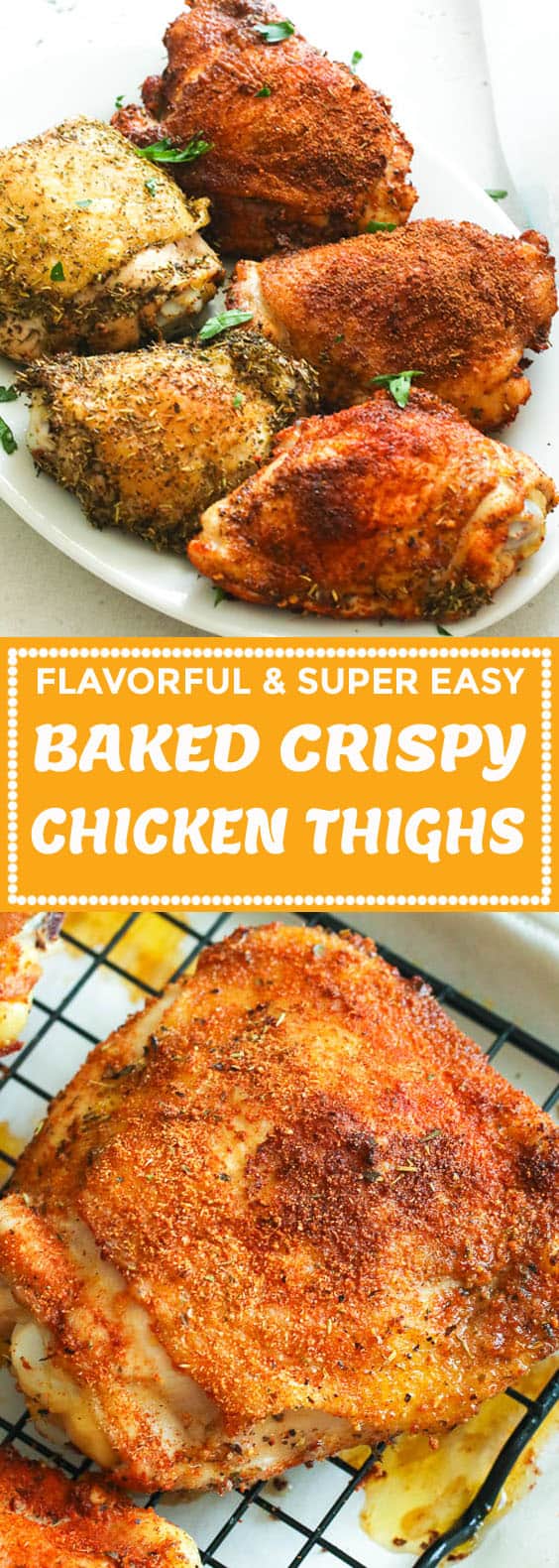 Baked Crispy Chicken Thighs