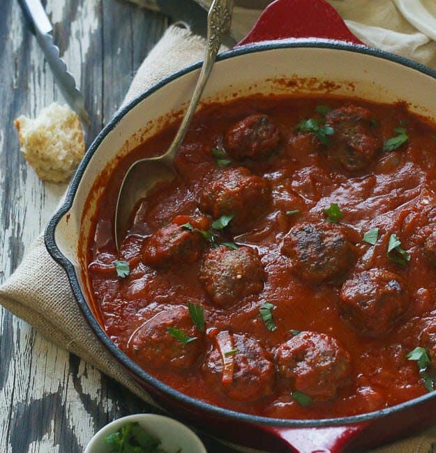 African Meatballs in Tomato Sauce