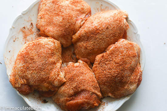 Baked Crispy Chicken Thighs