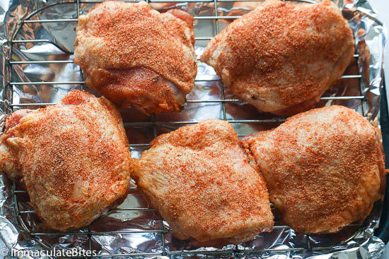 Baked Crispy Chicken Thighs