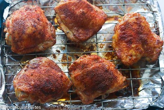 Baked Crispy Chicken Thighs