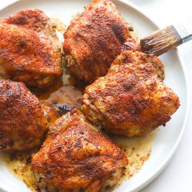 Baked Crispy Chicken Thighs