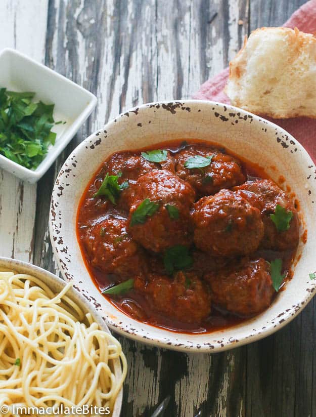 African Meatballs In Tomato Sauce Immaculate Bites