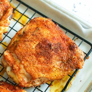 Baked Crispy Chicken Thighs