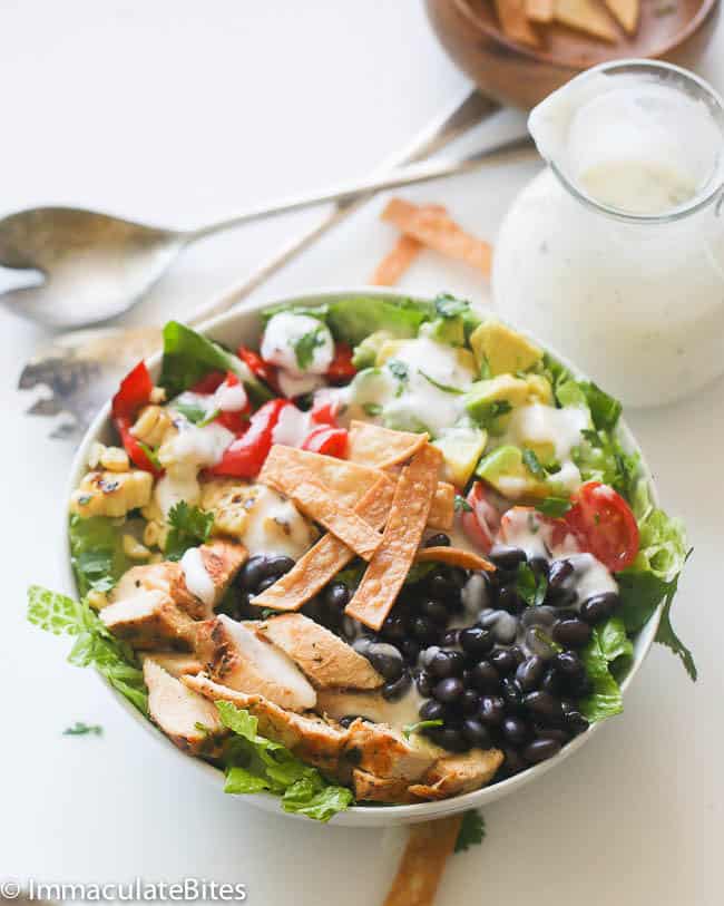 South West Chicken Salad & Ranch Dressing low calorie