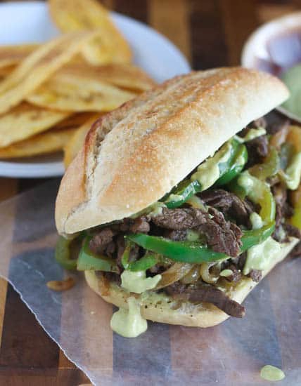 Steak and Peppers Sandwich