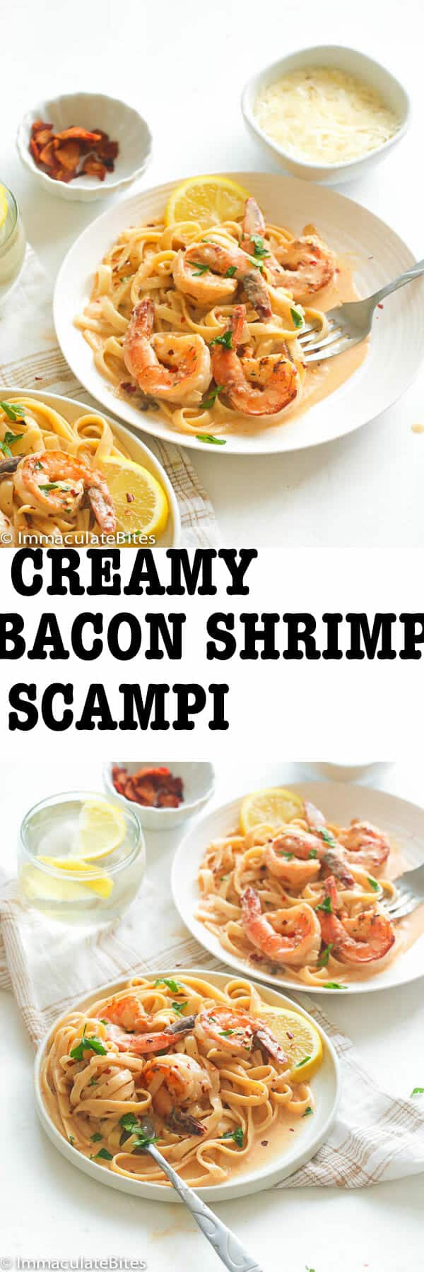 Creamy Bacon Shrimp Scampi