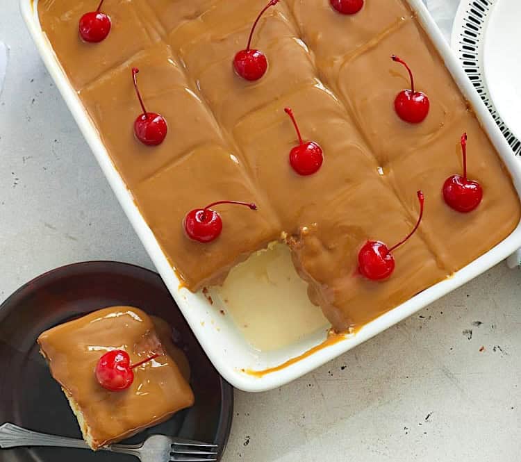 Decadent and comforting cuatro leches cake ready to make your family happy