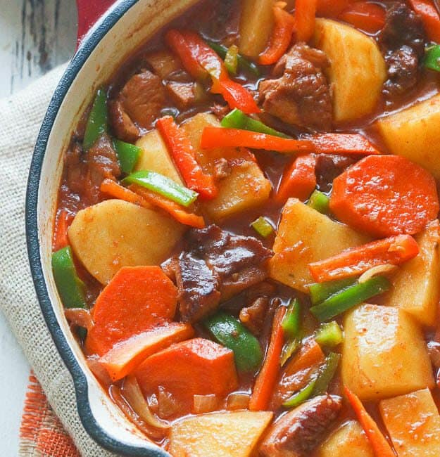 Hot Pot Potatoes (African Stewed Potatoes)