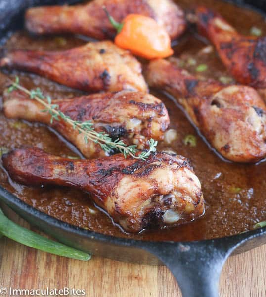 Oven-Baked Jamaican Jerk Chicken Legs