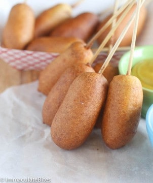 Homemade Corn Dogs - Immaculate Bites