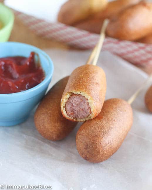 Kid-friendly corn dogs for a classic 4th of July recipe