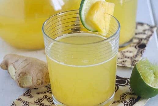 Pineapple Ginger Juice loaded with delicious health benefits