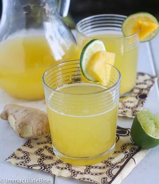 Pineapple Ginger Juice loaded with delicious health benefits