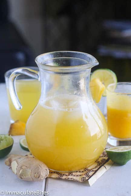 Pineapple Ginger Juice for a refreshing African drink