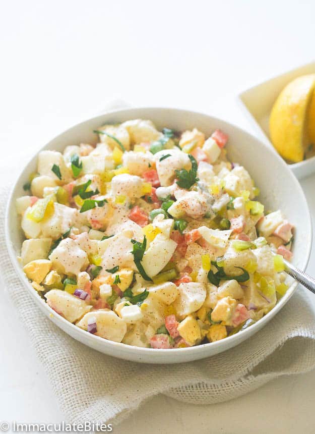 Caribbean potato salad