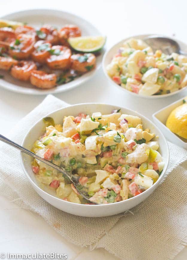 Caribbean potato salad