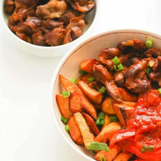 Gizdodo (Gizzards and Plantains)