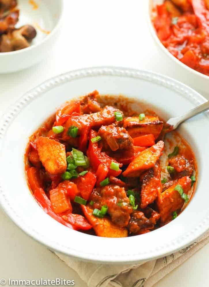 Gizdodo or Gizzard and Plantain Stew