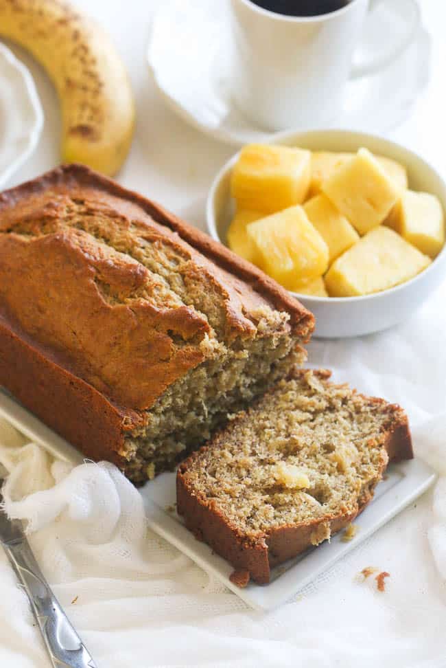 Classic banana bread recipe with a tropical twist