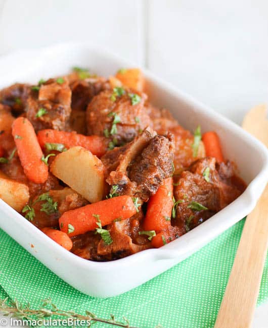Serving up insanely delicious Caribbean oxtail stew