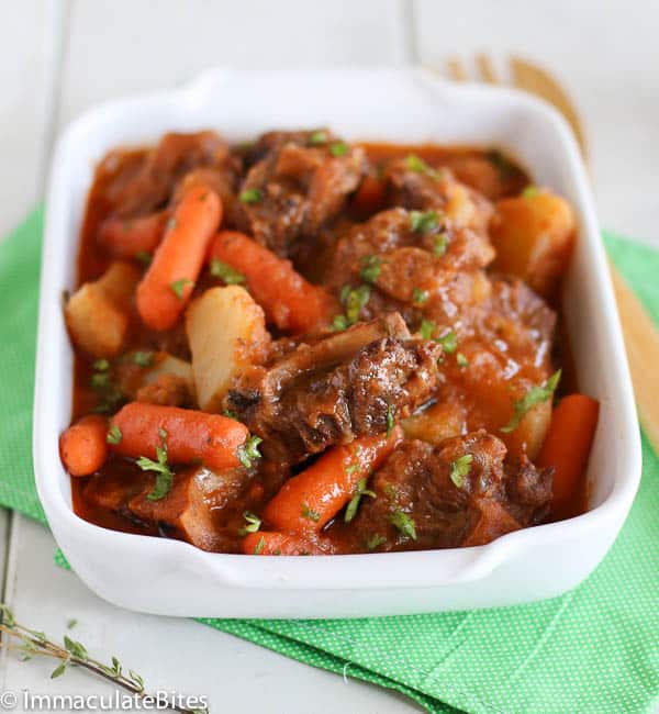 Amazing and economical Caribbean oxtail stew for a delicious dinner