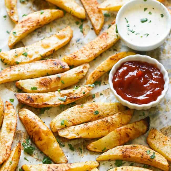 Baked Crispy Potato Wedges