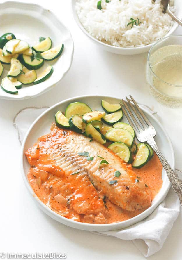 Red Snapper with Zucchini