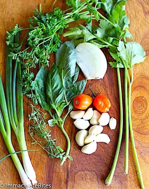 Recipe Ingredients for a delicious sauce or marinade