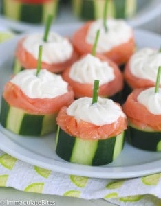 Cucumber Salmon Cream Cheese Appetizer